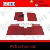 PVC Coil 3pcs or 5pcs Universal Car Mat with 20mm Thickness