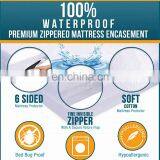 Premium Bed Bug Proof Box Spring Encasement Waterproof Zippered Mattress Protector Box Spring Mattress Cover Bed Protector thumbnail-3