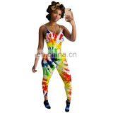 Hot Fashion Women Trendy Wholesale Boutique Gradient Slip Bodycon Sexy Nightclub Skinny Jumpsuits Rompers thumbnail-4