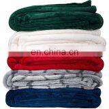 All Season Flannel Fleece Plush Throw Velvet White Blanket for Bed Sofa Car thumbnail-3
