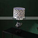 Elegant Nordic Style Luxury Silver Resin Craft Gifts Desk Light Bedroom Bedside Table Lamp thumbnail-5