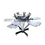 6 Pallets T-Shirt Screen Printing Station Machine with Micro Registration