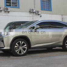 Chrome Door Visor Side Window Deflector Shade Sun Rain Shield Silver Strips Guard for Lexus RX thumbnail-3