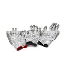 ANSI Cut 5 PU Coated Safety Glove CPE512 Heavy Duty High Cut Grey Soft Gloves thumbnail-4
