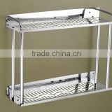 Wesda stainless steel bathroom corner shelf 823-400mm-600mm