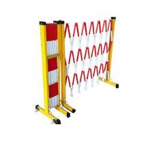Safe Construction Round Tube Telescopic Fence Glass Fiber Reinforced Plastic Movable Isolation Belt Fence Protective Fence thumbnail-4