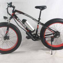 Fat Tire Electric Bicycle 26inch Steel 21 Speed E-bike thumbnail-2