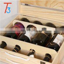 Pine Wooden Packaging Wine Crate Storage Gift Box thumbnail-3