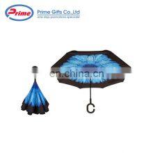 Automatic Double Layer Fabric Reverse Rain Umbrella for Car thumbnail-5