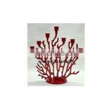 red candle holder