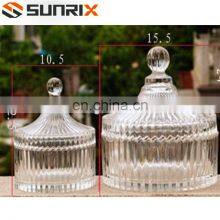 Glass Sugar Serving Bowl With Lid thumbnail-5