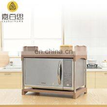 Kitchen Microwave Oven Storage Rack Shelving Unit, 2-Tier Adjustable Stainless Steel Storage Shelf thumbnail-3