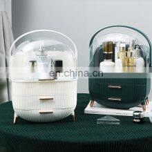 Waterproof Adjustable Make Up Box Brush Lipstick Beauty Portable Clear Jewelry Organizer Cosmetic Storage Box Makeup Organizer thumbnail-3