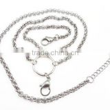Stainless steel floating lockets chains