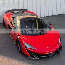 Runde Carbon Fiber Front Bumper Rear Bumper Side Skirt Spoiler Hood For Mclaren 540C 570S Upgrade 600LT Style Body Kit thumbnail-4