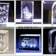High Quality Inside Engraving Photo Crystal Glass Acrylic 3D Laser Engraving Machine thumbnail-5