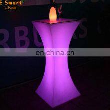 New Design Bar Hotel Hall Party Wedding 16 Colors LED Plastic Wedding Bar Table