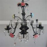 Modern Ceramics Flower Crystal Chandelier thumbnail-1
