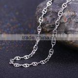 Latest Jewelry Product Designs 2015 Rhodium Plated Flat Curb Chain Sun Necklace thumbnail-2