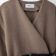 New Style Women's Retro Loose Casual Long-sleeved Coat With Belt and Soft Fabric. thumbnail-2