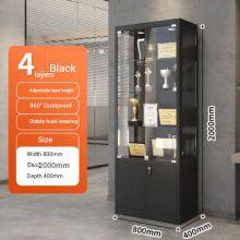 3C Tempered Glass Award Display Case Model B-400 | Safe Rounded Corners | for School Lobby thumbnail-1