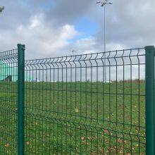 Green PVC Coated 3D Curved Welded Wire Mesh Fence for Garden Farm Security thumbnail-1