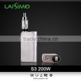 LAISIMO S3 200watt box mod 200w vv vw mod wholesale