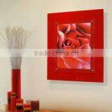 Wall Mounted Red Acrylic Decorative Picture Frame thumbnail-1