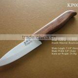 Rose Woodend Handle, Noble and Elegant Ceramic Knife thumbnail-1