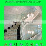 8.16mm laminated building glass for ralling stairs