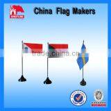 Custom Advertisment Table Flag With Plastic Flagpole thumbnail-1