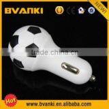 Hot Sale New Products Mobile Accessories Mini Brazil World Cup Unique of Design Football Car Charger thumbnail-4