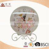 Home Decoration Good Look Metal Wall Clock With Nice Decal thumbnail-1
