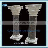 Carved Marble Round Prop Pillar