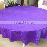 100% Polyester TC CVC WATER RESISTANT Table Cloth for Round Table thumbnail-2