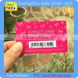 CMYK Printing Pvc Barcode Loyalty Gife Membership Cards