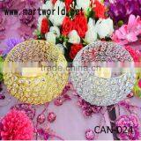 Gold and Silver Crystal Ball Wedding Candle Holder ,crystal Candle Holder for Wedding Table(CAN-024) Quality Choice thumbnail-2