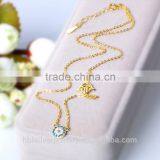 2017 Latest 925 Sterling Silver Jewelry Necklace With Gold Plating thumbnail-5