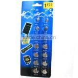 OEM Service Button Battery Blister Packing: 14pcs AG1 AG3 AG4 AG5 AG12 AG13 thumbnail-1