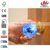Globe Crystal Chrome Privacy Door Knob with LED Mixing Lighting Touch Activated