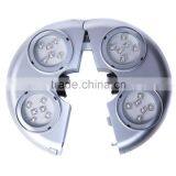 2015 HOT SELLING SELF-ADJUSTABLE CLAMPS OUTDOOR SOLAR UMBRELLA OR TENT LED LAMP WITH RECHARGEABLE BATTERIE AND HANGING HOOK