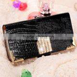 2014 Hot Selling Diamond Magnetic Leather Wallet Flip Mobile Phone Case Cover for Apple Iphone 6 thumbnail-3