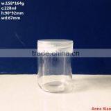 220ml Glass Honey, Pepper Sauce, Jam,coffee Jar With White Plastic Cap thumbnail-1