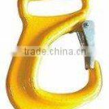 Yellow Coated Eye Belt Hook