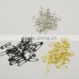 1000 Pcs Three Color Silver Black Gold Small Nickel Plated Safety Pins 4/5'' Length (18mm) Wholesales for Garment Hang Tag thumbnail-1