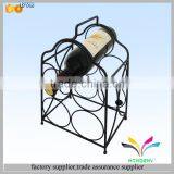 OEM Design Metal Black 8 Bottles Wine Display Rack for Bar thumbnail-1