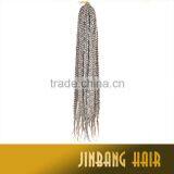 New Arrival Design High Quality Wholesale 24inch 105g Synthetic Hair Individual Handmade Box Braid thumbnail-5