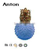 Blue Ball Perfume Glass Diffuser Bottles 50ml With Aluminum Cap thumbnail-1