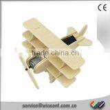 EN71 Approved Assembly Wooden Solar Airplane Model thumbnail-1