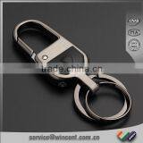 Luxury Dual Ring Men's Flashlight LED Keychain thumbnail-1